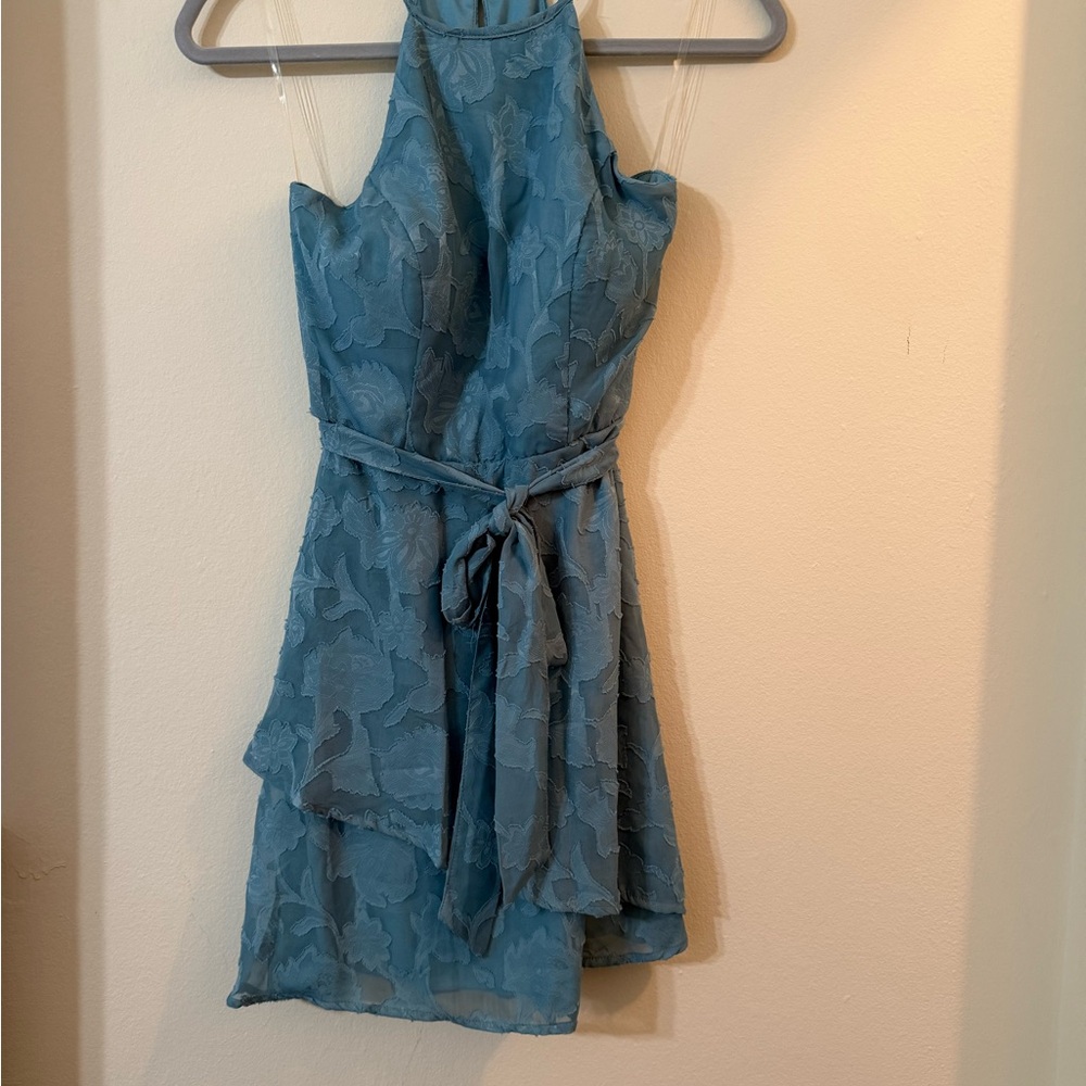 Teeze Me Asymmetrical Blue Dress